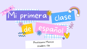 Preview of My first spanish class (student + teacher file)