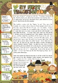 My first thanksgiving reading comprehension worksheet, cri