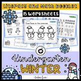 My little Winter Workbook: Literacy and Math worksheet for