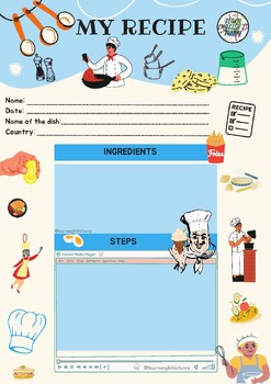 My recipe by Learnenglishisfunny | TPT