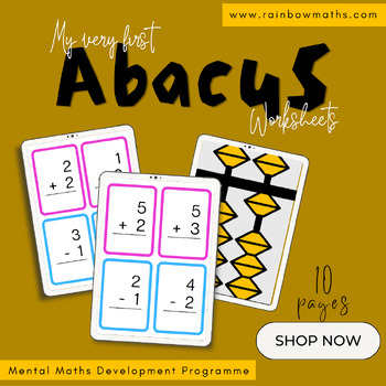 Preview of My very first Abacus worksheets Toddlers
