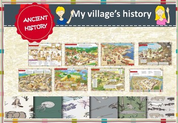 Preview of Ancient History villages. Distance Learning. Google Classroom.