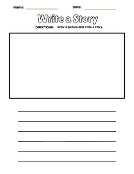 Preview of Write a Story worksheet