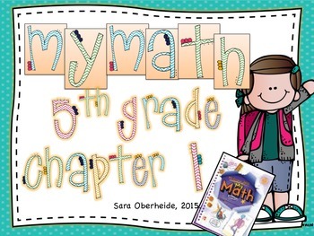 Preview of MyMath 5th Grade - Chapter 1 - supplemental resources