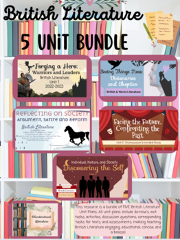 British Literature Reading Literature Guide Flip Books Bundle  British  literature, Literature lessons, Teaching middle school