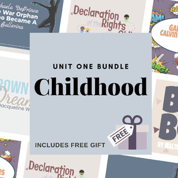 Preview of MyPerspectives: Unit One Childhood Grade 6 (Bundle)