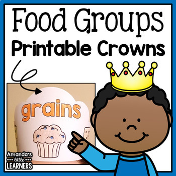 Preview of Food Group Crowns - MyPlate