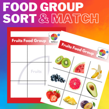 Preview of MyPlate - Food Group Sort & Match