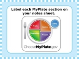 MyPlate Nutrition: Introduction Powerpoint [Corresponds to