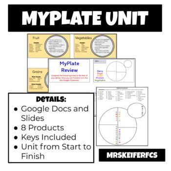 Preview of MyPlate Unit | Nutrition and Health | FCS