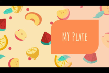 Preview of MyPlate Virtual or In Person Lesson - Includes Teacher Notes!