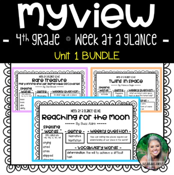 Preview of MyView 4th Grade - Unit 1 BUNDLE