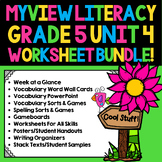 MyView 5th Grade, Unit 4 Worksheet, PowerPoint, and Activi