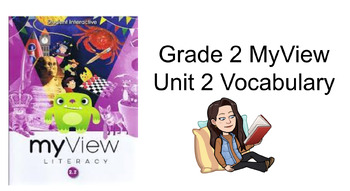 Preview of MyView Grade 2 Unit 2 Vocabulary Slides