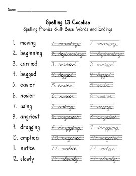 Preview of MyView Literacy 3rd Grade 1.3 Spelling Word Work