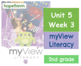 MyView Literacy SAVVAS 2nd grade Unit 5 Week 3 slides