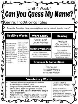 Preview of MyView Literacy SAVVAS Newsletter Unit 4 Weekly Skills (4th Grade) PDF & Digital