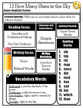 Preview of MyView Literacy Second Grade Unit 1 week 1 Objectives