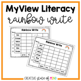 MyView Literacy First Grade: Sight Word Rainbow Write