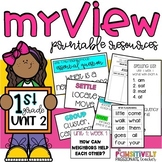 MyView Savaas 1st Grade Unit 2 Posters, Vocabulary, Spelli