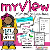 MyView Savaas 1st Grade Unit 4 Posters, Vocab, Spelling & 
