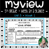 MyView - 5th Grade - U3W1