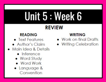 Preview of MyView Unit 5: Week 6 Review