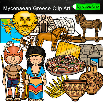 Preview of Mycenaean Greece Clip Art/ Ancient Greece History Clip Art commercial use