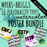 Myers-Briggs Personality Type Classroom Watercolor Posters!