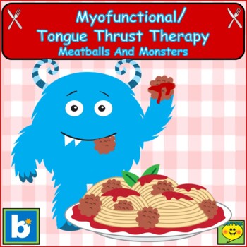 Preview of Myofunctional Therapy Tongue Thrust Therapy Game Boom Cards