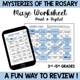 Mysteries of the Rosary Maze (Print and Digital)