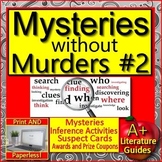 Mysteries without Murders #2 Reading Mystery Printable and Google Ready