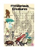 Mysterious Creatures - Word Search Puzzles