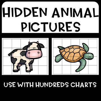 Preview of Hidden Animal Pictures for Hundreds Chart ~ Mystery