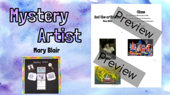 Preview of Mystery Artist - Mary Blair - Ready to Print,Cut and Display - Bulletin Board