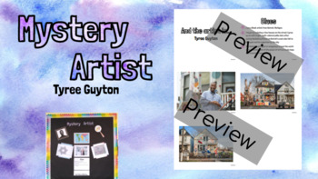 Preview of Mystery Artist - Tyree Guyton - Ready to Print,Cut and Display - BulletinBoard