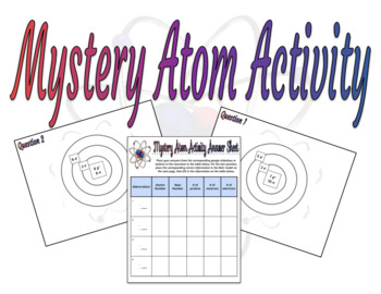 Preview of Mystery Atom Activity Answer Sheet