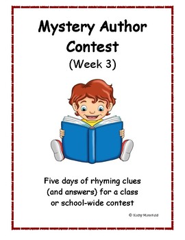 Preview of Mystery Author Contest Week Three