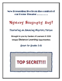 Mystery Biography Day!  - Fun Distance Learning Project