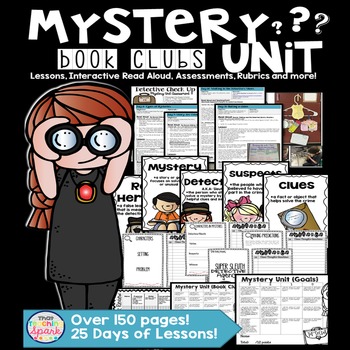 Preview of Mystery Book Club Unit