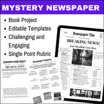 Preview of Mystery Book Project - Newspaper