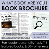 Mystery Book Recommendation Brochure w/ Interactive Person