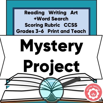 Preview of Mystery Genre Study and Book Report Project-Based Learning CCSS Grades 3-6