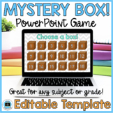 Mystery Box! Editable Game Show Template | End of Year Rev