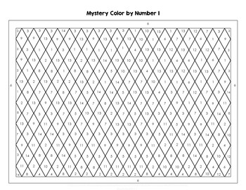 Mystery Color by Number by Cognitive Cardio with Middle ...