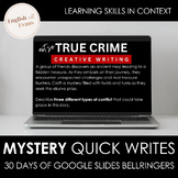 Mystery & Crime Writing Story Starters | Google Drive | EL