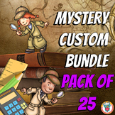 Mystery Custom Bundle Pack of 25: Math Mysteries, Reading 