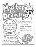 Mystery Drawings round 2  - for the K-5 art room or classr