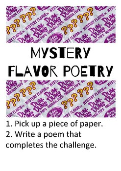 Preview of Mystery Flavor Poetry