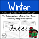 Winter Reading Comprehension Response Organizers | Grades 4 & 5